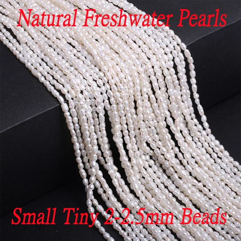 2-2.5mm Natural Zhuji Freshwater Culture Pearl Beads Grade A Loose Pearl Bead for Jewelry Making Diy Necklace Accessories