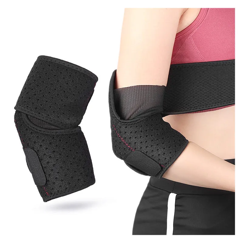Sports compression elbow protection, adjustable elastic winding fitness, supporting anti-collision protective gear