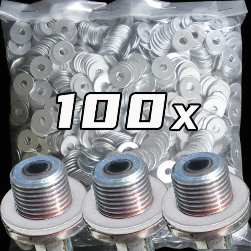 Aluminum Oil Drain Plug Crush Washers 14mm for Honda Odyssey Accord Civic Crv Acura Mdx TL 94109-12000 9410912000 94109 12000