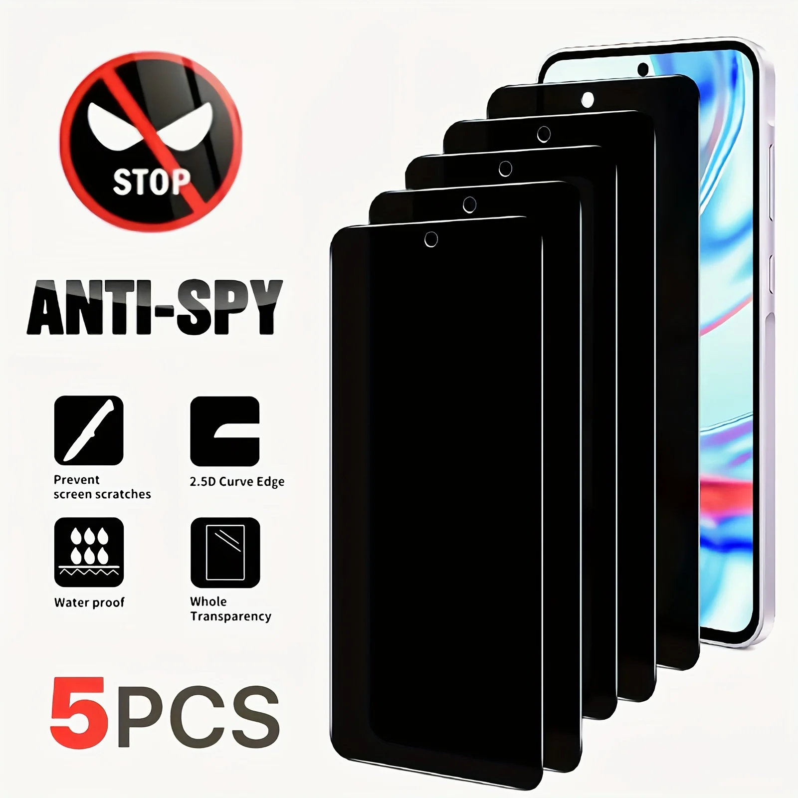 5 Pcs Anti-Spy Priv… - image