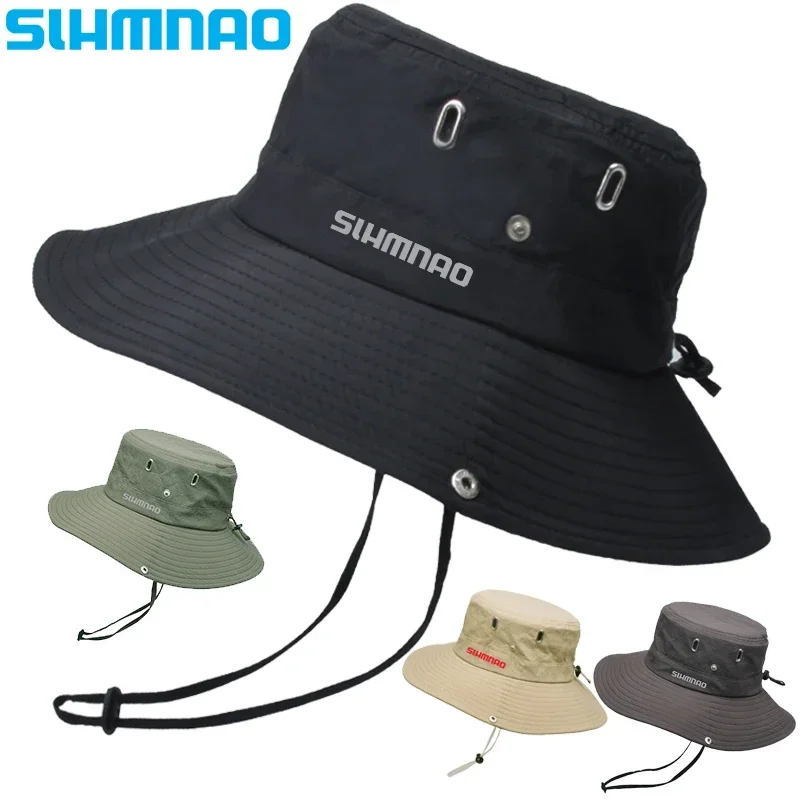 

2024 Fisherman's Hat Summer Men's Outdoor Breathable Sun Hat Mountaineering Tourism Sun Hat Big Brimmed Female Cycling Hat