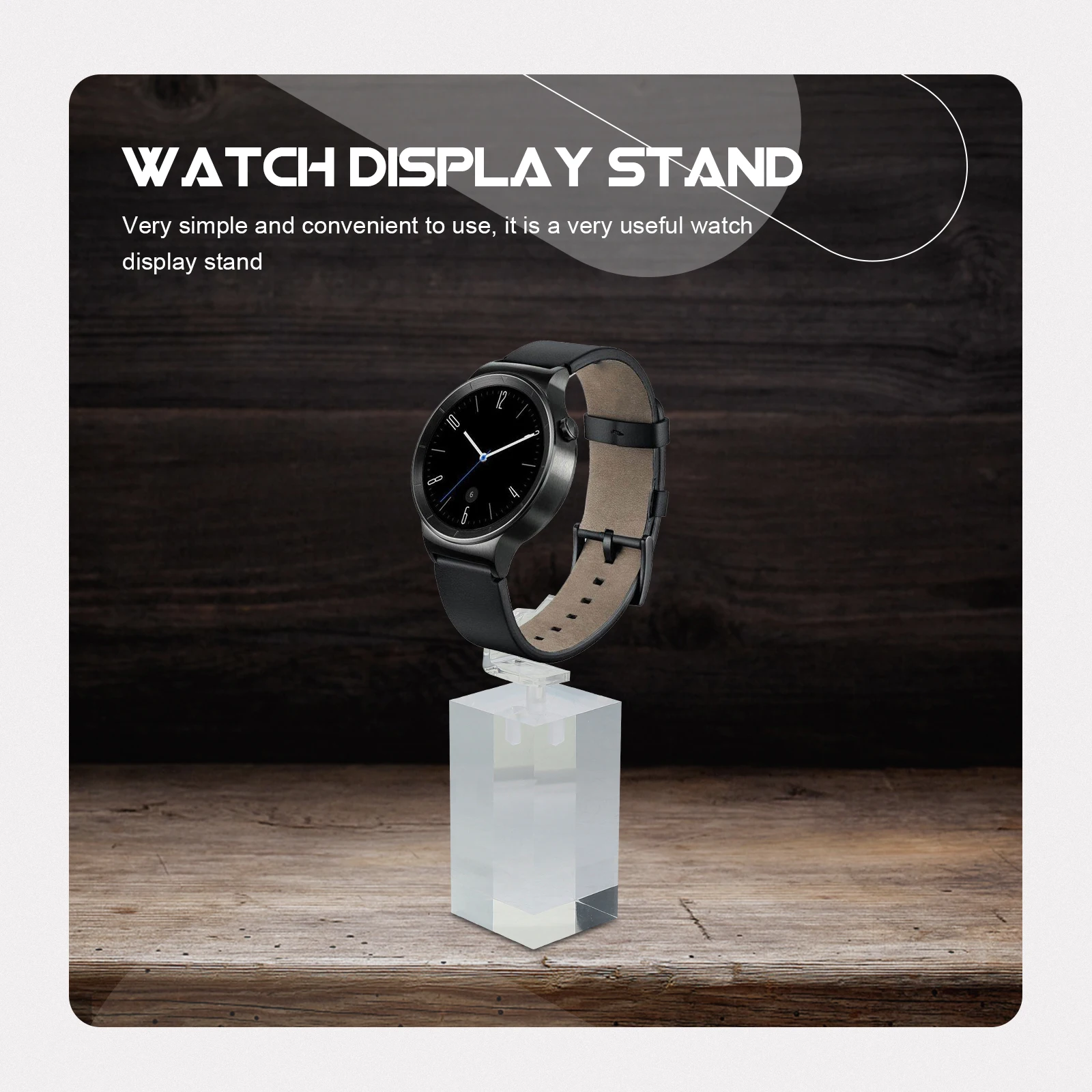 

3 pcs Watch Display Stand Clear Acrylic Holder Bracelet Rack Transparent Storage Shelves Watches Jewelry Display
