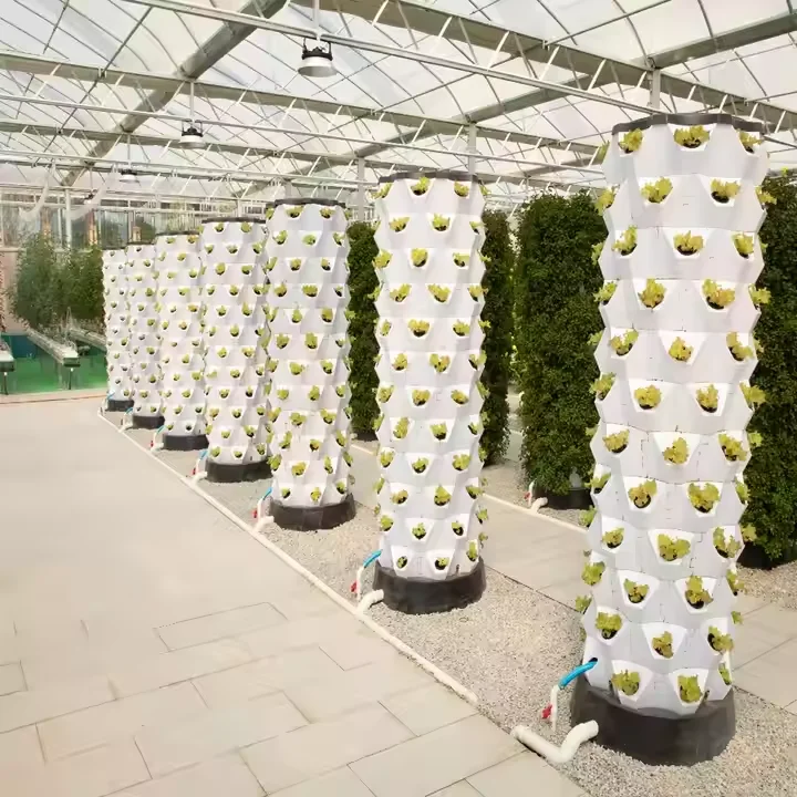 

Customized greenhouseVertical Hydroponic Growing Tower for Greenhouse - Complete Aeroponic System for Vegetables, Intelligent &