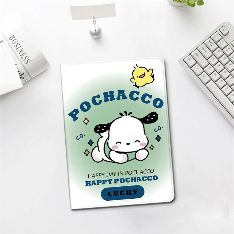 حافظة Pochacco لهاتف Xiaomi Pad 10.6in غطاء لطيف لهاتف Xiaomi 5 MiPad 6 6Pro 11 بوصة حافظة طاولة لهاتف Redmi Pad SE 11in حافظة هدايا للأطفال