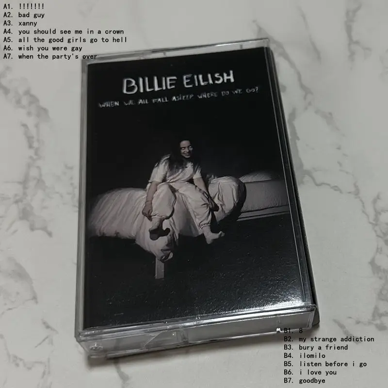 Billie Eilish English Songs Music Cassette Brand New Unopened Vintage Collectors Edition Cassette Tape