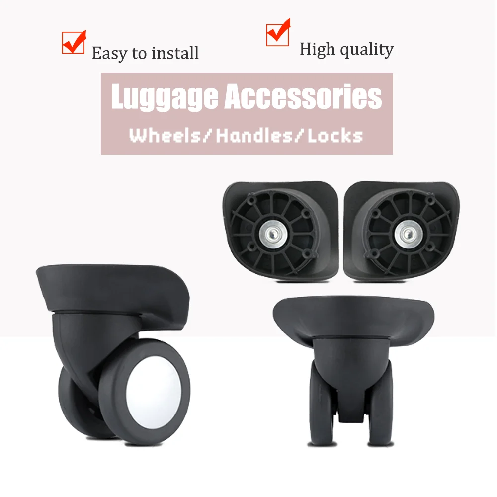 Hot Selling Replacement Luggage Wheels 360° Swivel Roller Durable Silent Spinner For Suitcase Wheel Repair Parts