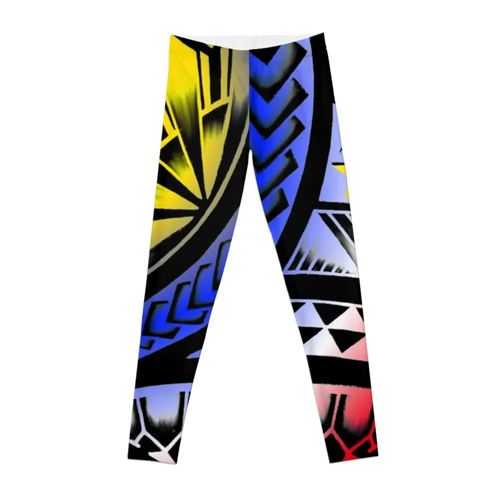 

Philippines tribal art Leggings sport legging sports woman gym push up fitness jogging pants Womens Leggings