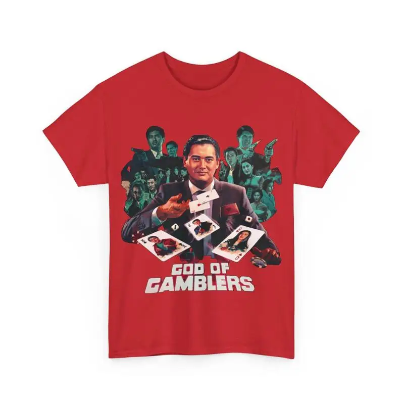 God Of Gamblers HK Movie T Shirt Chow Yun Fat Heavy Cotton
