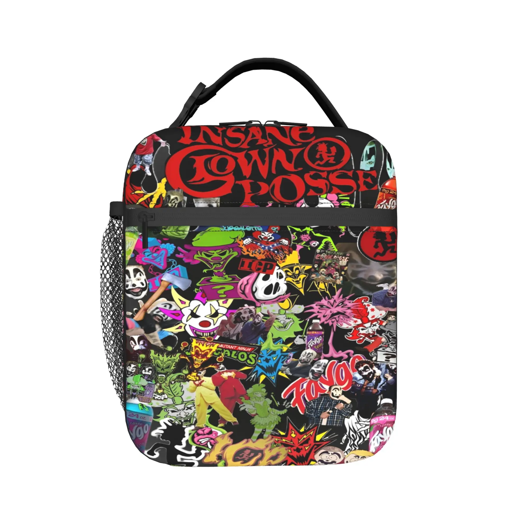 Insane Clown Posse Lunch Bag  Picnic Lunch Box For Men Funny Graphic Design Tote Food Bags Oxford Portable Cooler Bag