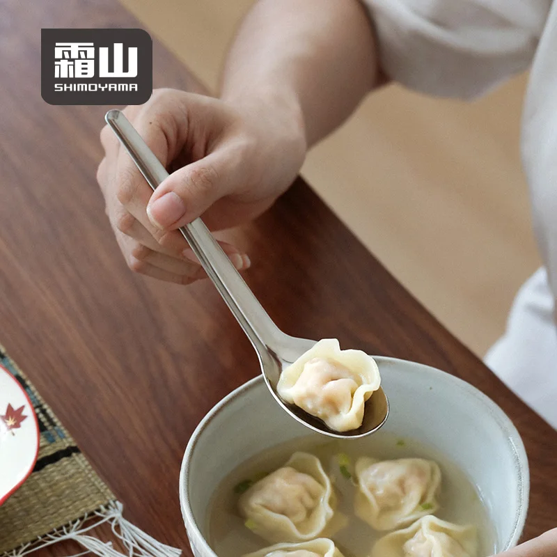 

Экологичные столовые приборы SHIMOYAMA из нержавеющей стали: ложки для десертов, йогурта, кофе, чайные ложки с длинной ручкой