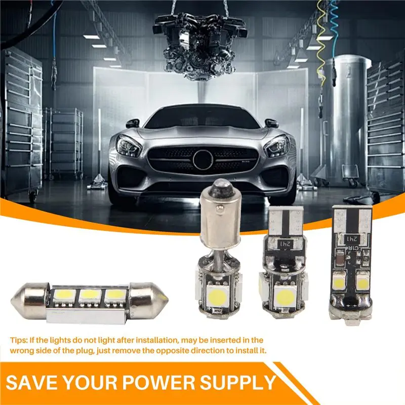 27Pcs White In-Car Led Light Kit For E-Class W211 2002-2008-AS55