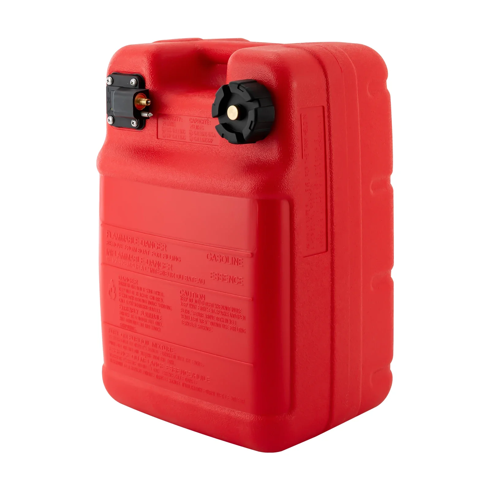 24L المحمولة 6 جالون محرك القارب الخارجي خزان الغاز خزان الوقود البحري الخارجي #5