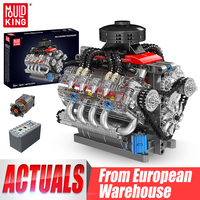 Mould King 10171 Technical Car Building Block Motorized LSX454 V8 Engine Brick Toys Assembly Car Model Parts Kids Christmas Gift