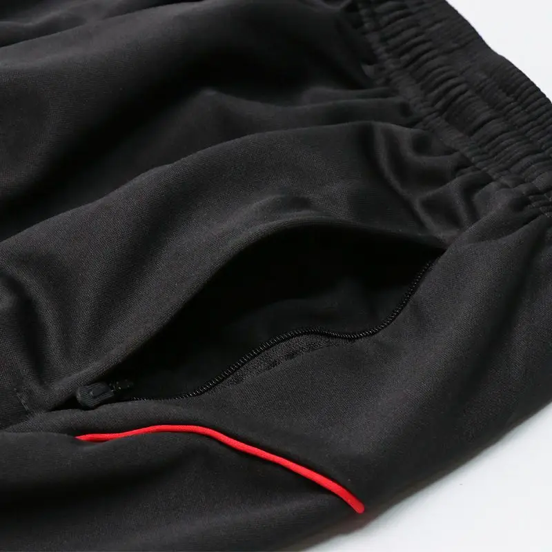 Pantalones de chándal a rayas para entrenamiento de fútbol para hombre, pantalones deportivos finos de talla grande con cintura elástica para gimnasio y exteriores, pantalones deportivos de secado rápido para primavera y verano