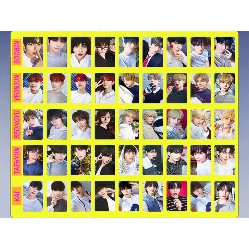 Kpop Korean Idol Photo Card  Album The Star Chapter SANCTUARY Photocard Double Sides Printing LOMO Card Soobin Yeonjun Fans Gift