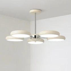 Cream Beige Restaurant Pendant Light Modern Minimalist Creative Ceiling Chandeliers Bauhaus Dining Room Light Bedroom Lighting