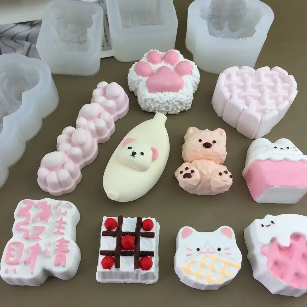 1Pcs New Animal Bunny Kitten Silicone Mold Multifunctional Cute Cartoon Mold Cartoon Baking Mould Bakeware Tool