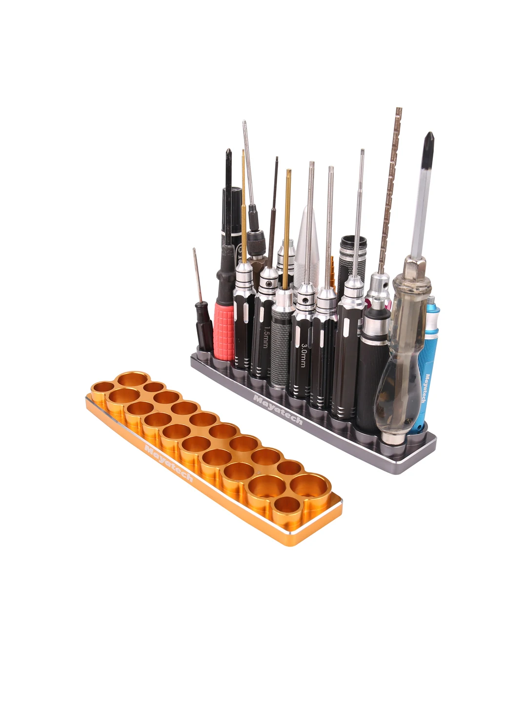 Mayatech CNC Tool Placement Base Screwdriver Holder Settle up to 20 tools Aluminum Alloy Tool Tray / Socket