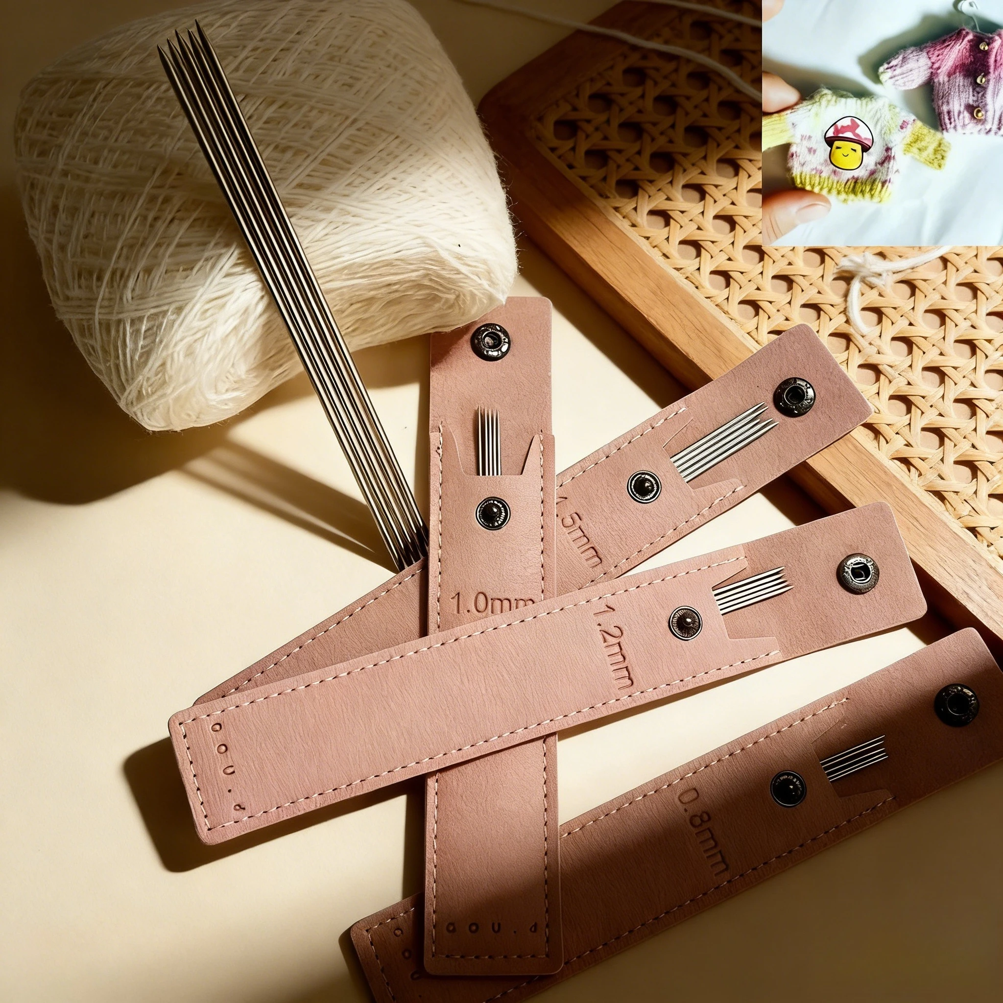 

5pcs Mini Doll Clothes Sewing Needle Set Stainless Steel Straight Knitting Needles DIY Craft Handmade Tools For Doll Accessories