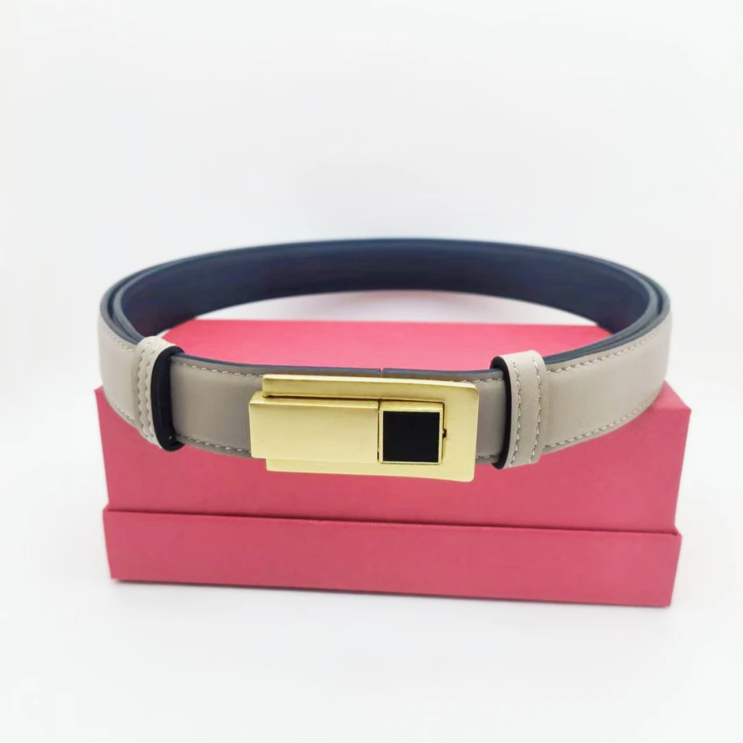 Real Leather Belt For Women Small Belt Fashionable Belt Free Adjustment of Length With Buckle Dress And Jeans Belts 2.5cm