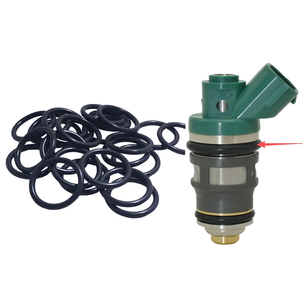 100 PCS 15710-87J00 Fuel injector Kit Oring 21062 Suitable For 1999-2010 Suzuki EVINRUDE JOHNSON DF40 DF50 Mazda SIZE:17.6*3.2MM