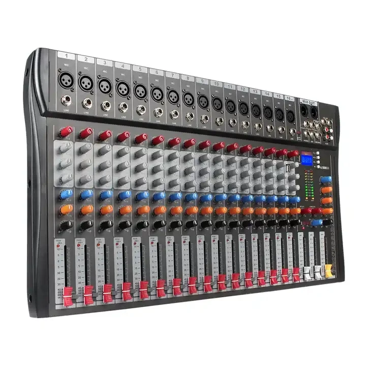 Nieuwe CT16 16-kanaals DJ Controller Console Digitale Profesional De Karaoke Mixer Versterker Sound Audio Systeem Micro Audio Mixer