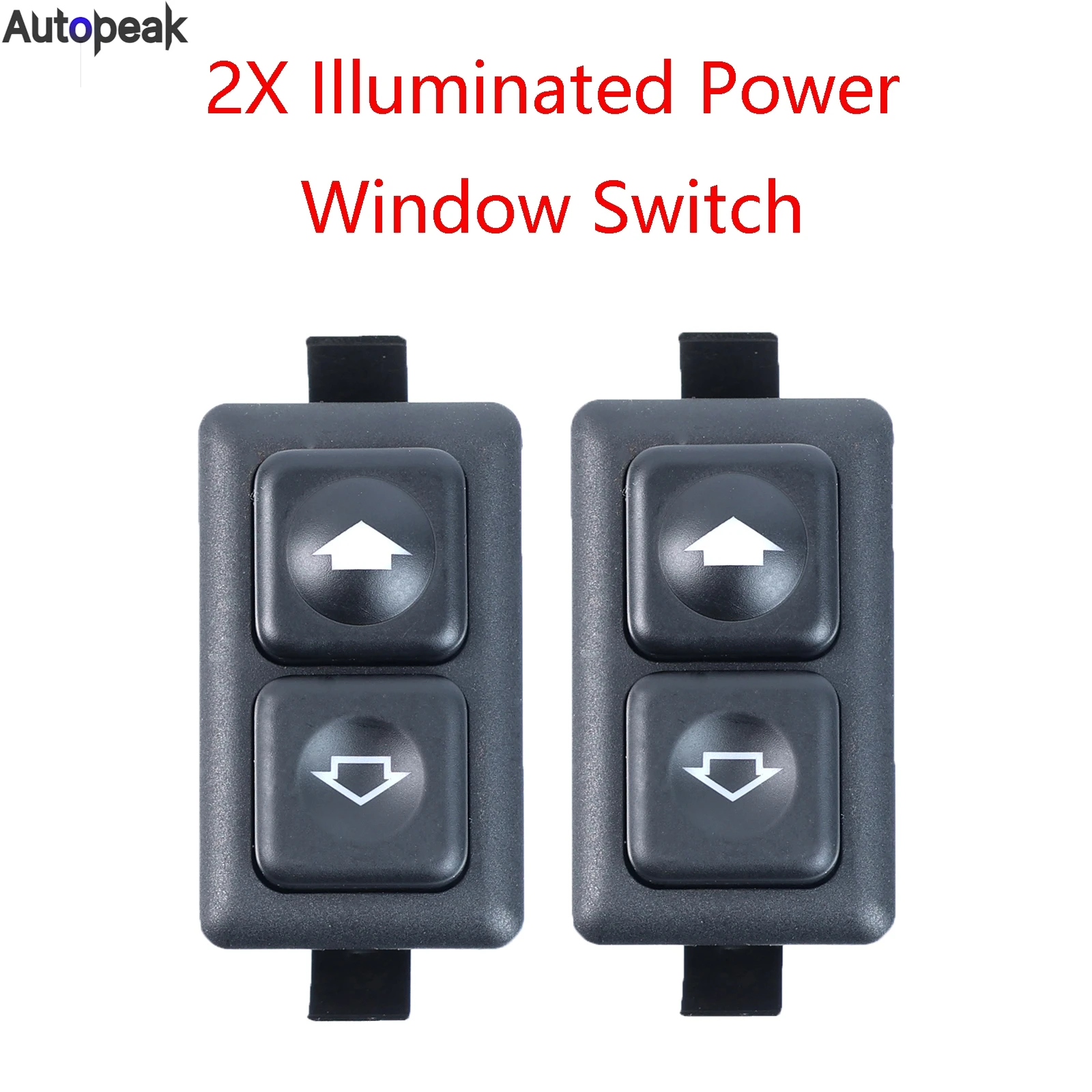 

2Pcs 5Pin Illuminated Power Window Switch Button Black For BMW E23 E24 E28 E30 L6 M5 316 316i 318i 318is 320i 323i 61311381205