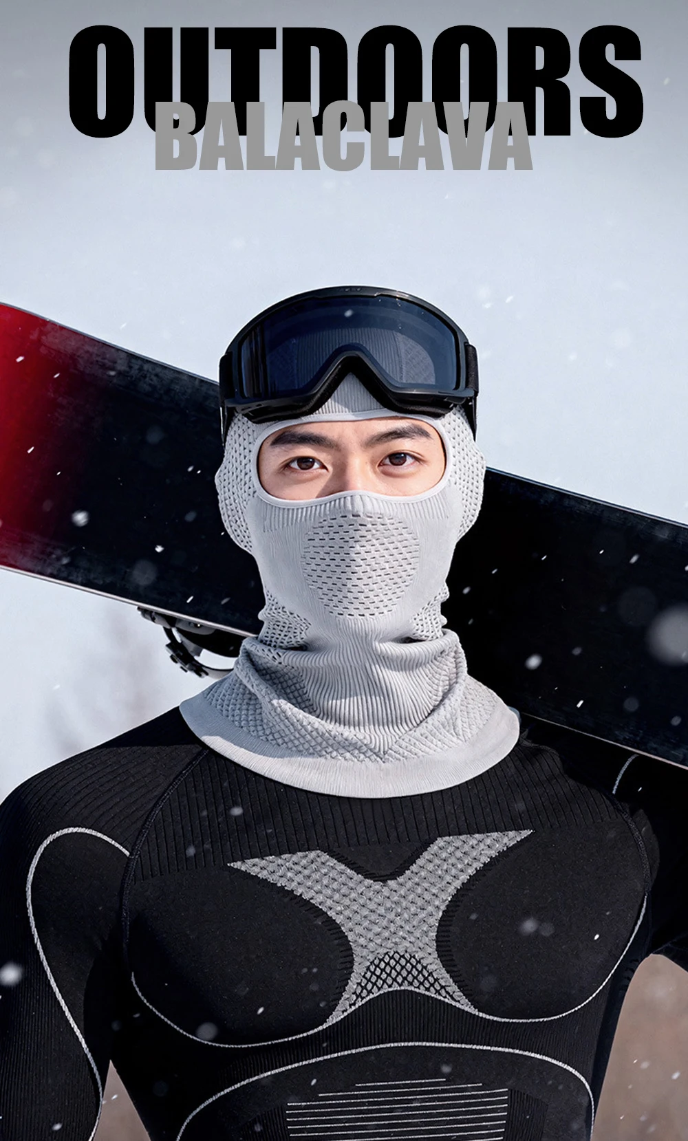 Herbst Winter Warm Radfahren Vollgesichtsmaske Unisex Elastisch Atmungsaktiv Sturmhaube Hut Outdoor Sport Laufen Motorrad Skifahren Maske – Detail 1