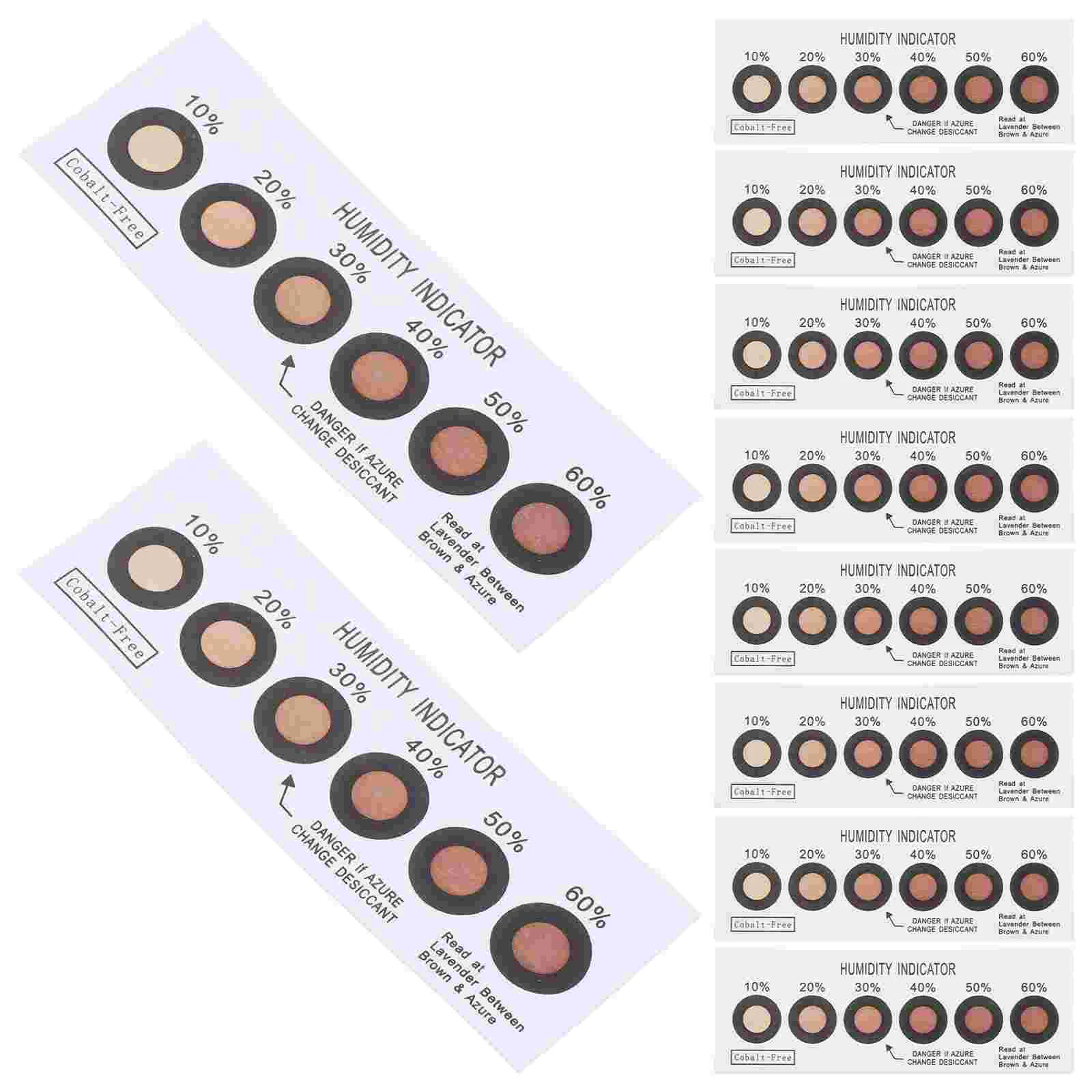 10 Pcs Reusable Smd Humidity Indicator Card Blue Pink Color Change Hygrometer Thermometer Small Humidity Recorder Home Moisture