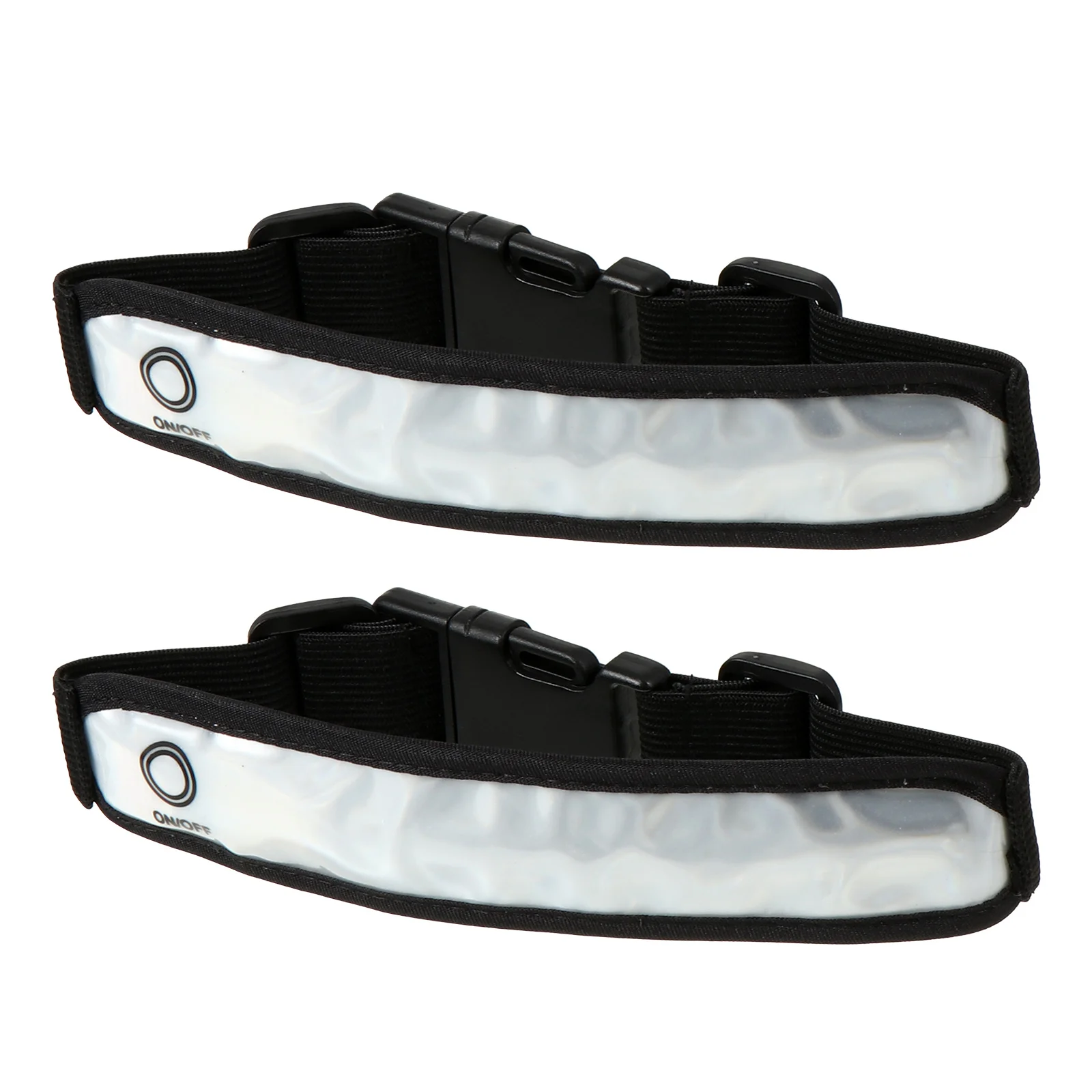 2Pcs Reflective Wrist Band Super Bright LED Light Strap for Running Riding Walking Festival Concert Music Adults Pets