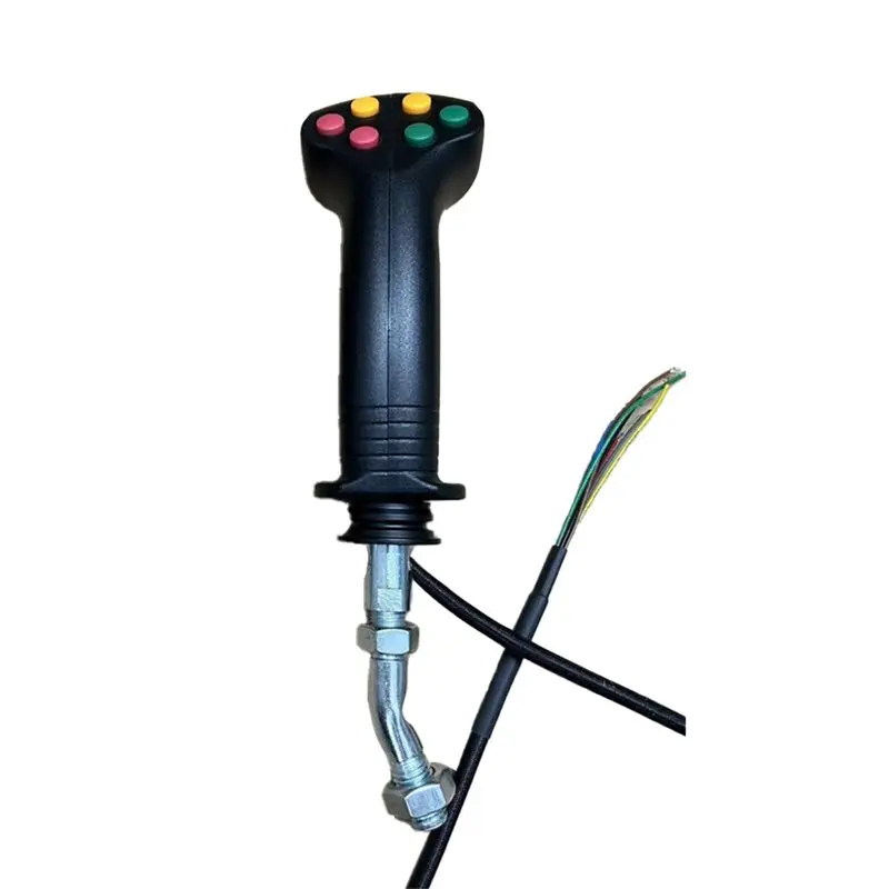 M50K-Electric Control 7 Button Joystick Handle Glue Gear For Excavator Parts Agricultural Harvester Logging Iron Stone Tools