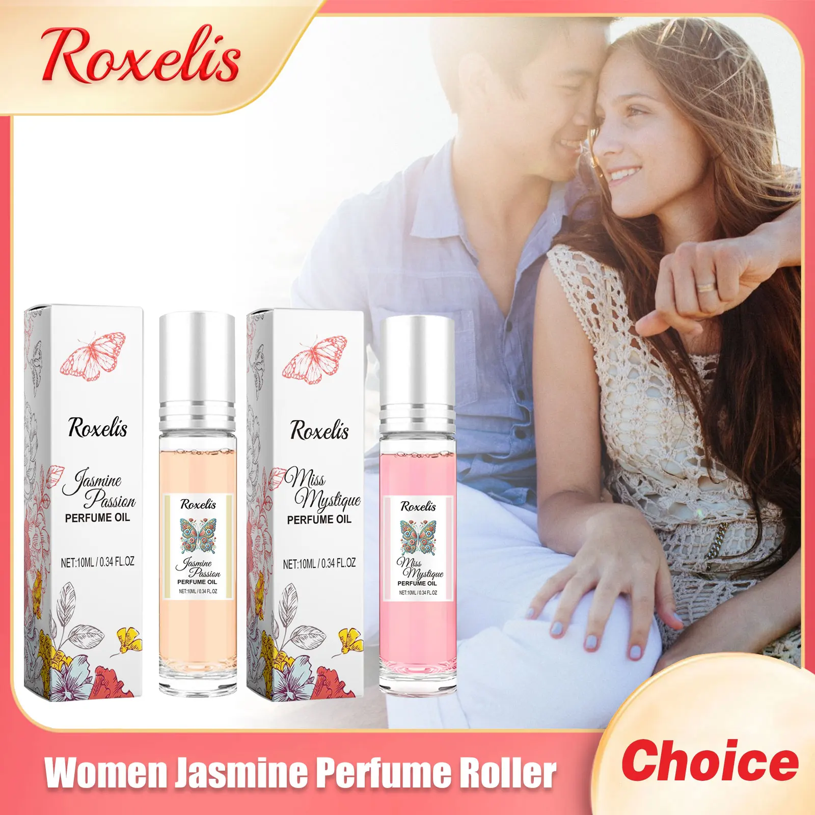 

Roxelis Women Jasmine Perfume Roller Floral Scent Pheromone Lasting Fragrance Romance Flirting Men Keep Fresh Sexy Dating Perfum