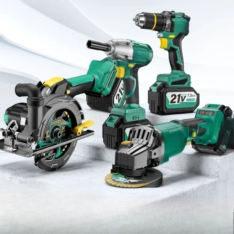 Green Forest Electric Wrench, Rechargeable Grinder, Tool Combination Kit