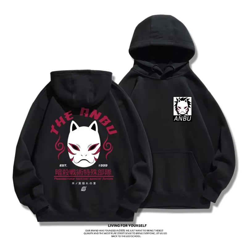 

Свитер Наруто 2025 года со шляпой, Темная Кака, Организация Сишико, Учи Бо, Толстовки с рисунком хорька для мужчин и женщин