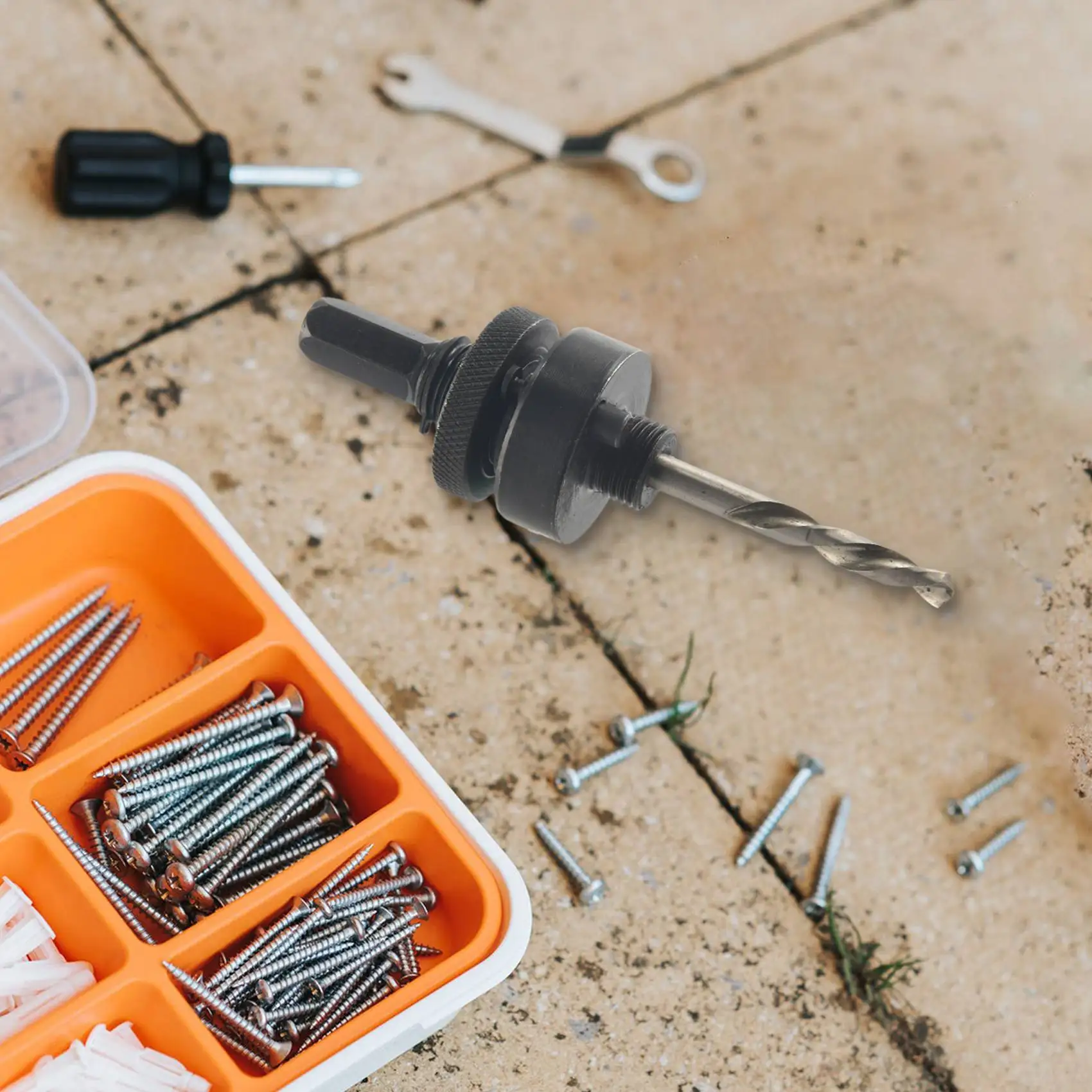 Оправка для кольцевой пилы с шестигранным хвостовиком 7/16 дюйма, подходит для кольцевой пилы от 1-1/4 дюйма до 6 дюймов, быстросменная сверхмощная оправка из легированной стали с 3 1/4 дюйма