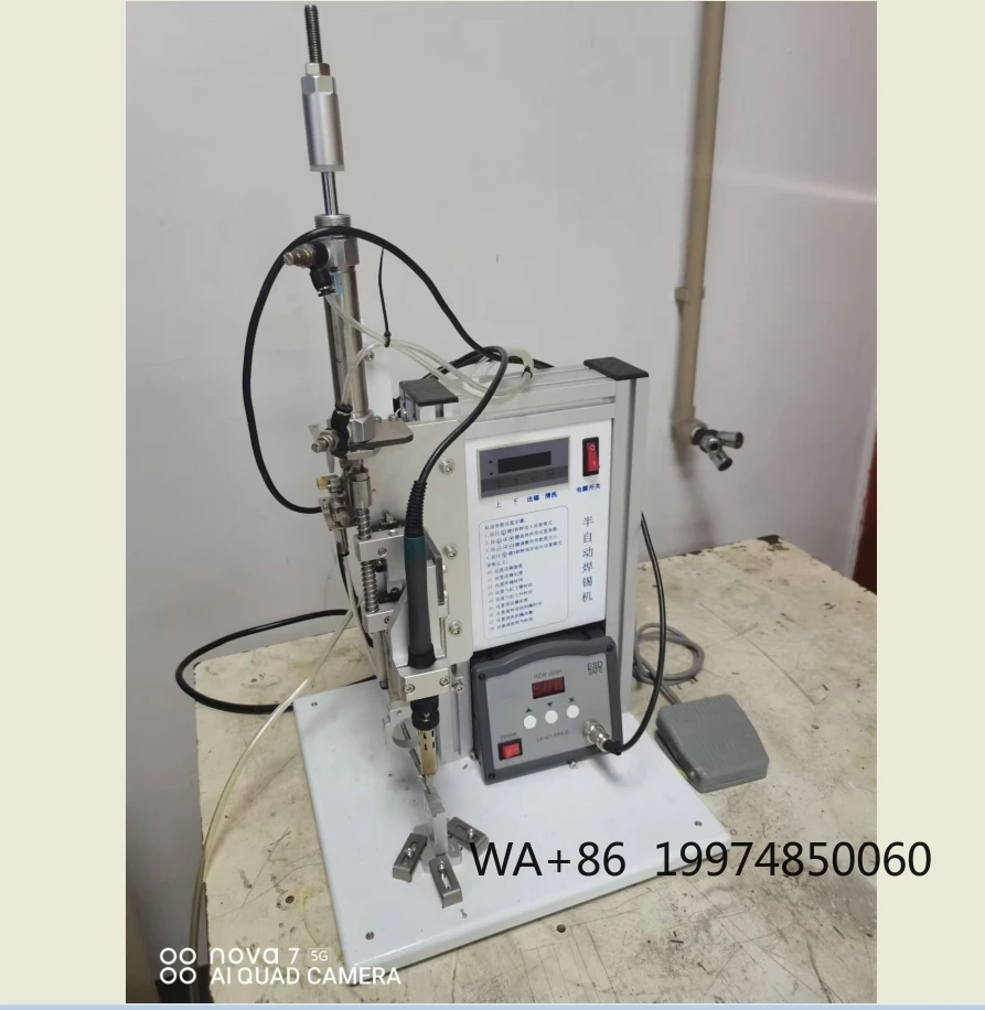

Desktop Semi-automatic USB Cable Manual Soldering Cable Wire Cut Strip Solder Machine Semi-Automatic Wire Welding Machine