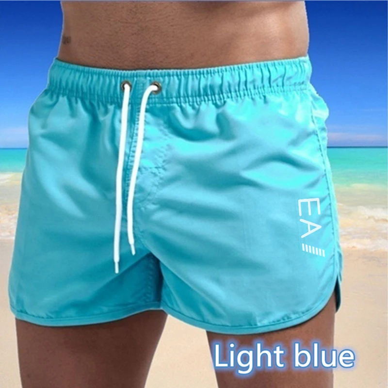 2024 Summer Swim Shorts Trendy Simple Beach Shorts Sexy Swimsuit Men Women Couples Night Slow Running Shorts Leisure Surf Pants