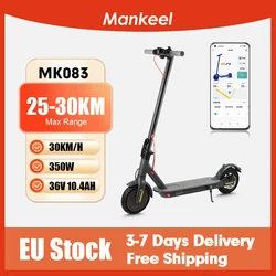 Mankeel MK083 Electric Scooter for Adult 350W 25KM/H Smart APP Control Foldable Electric Kick Scooters 30KM Range E Scooter