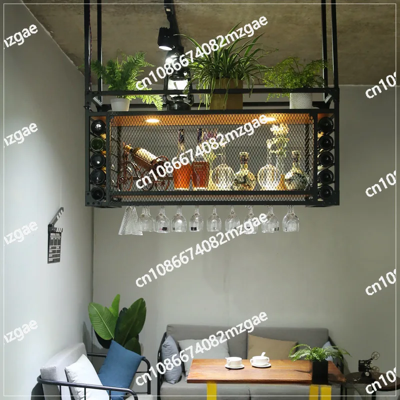 

Потолочный бар в европейском стиле, настенный винный шкаф, современная креативная витрина с окружающим освещением