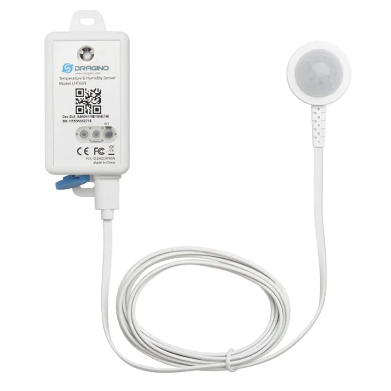 Dragino Lht65n-pir Temperatura Umidade Sensor Movimento Pir Long Range Sensor Lorawan