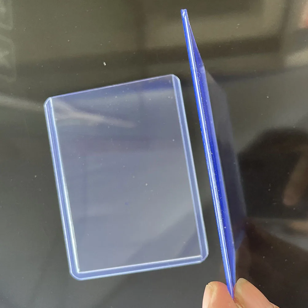 100 قطعة حافظة بطاقات شفافة بولي كلوريد الفينيل أرواق لعب حماة يغطي حامل المضادة للخدش بطاقة التداول تخزين كم