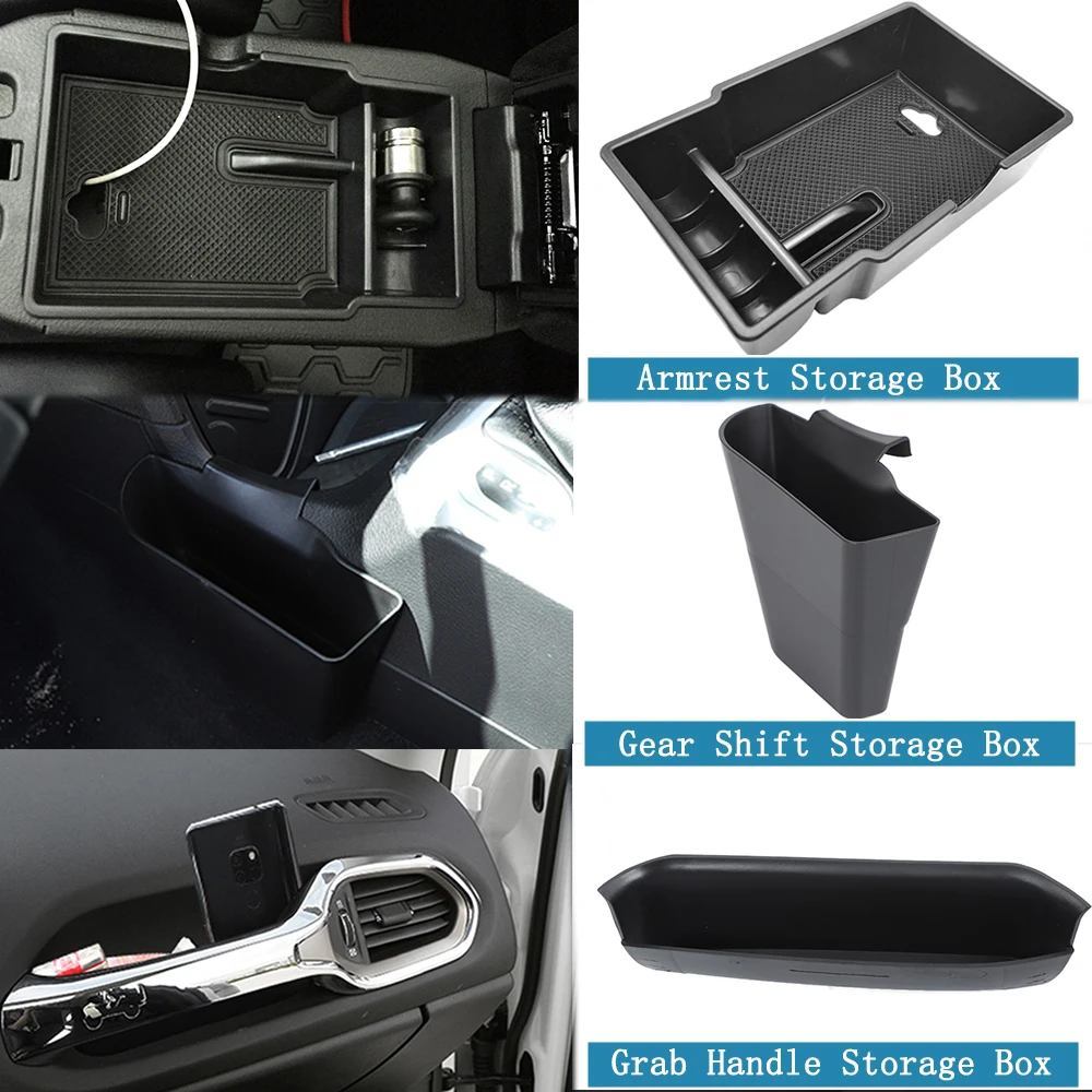 for Jeep Renegade 2015 2016 2017 2018 2019 2020 2021 2022 2023 Car Passenger Tray Organizer Grab Handle Storage Box Accessories