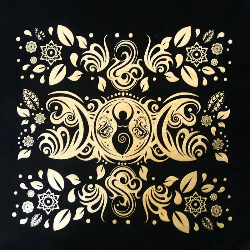 Mother and Daughter of The Earth, Mandala Tarot Altar Cloth, Witchcraft, Spiritual Ceremony, Home Decoration, Divination Pad