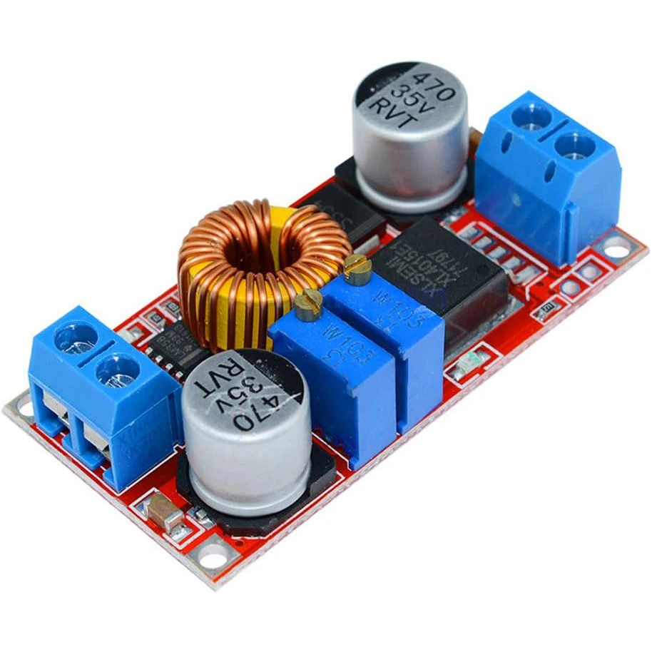 2 STKS XL4015 5A DC-DC Converter 4-38 V naar 1.25-36 V Verstelbare Step-Down Module met Koellichaam Step-Down Module XL4015 4 ~ 38 v 96%