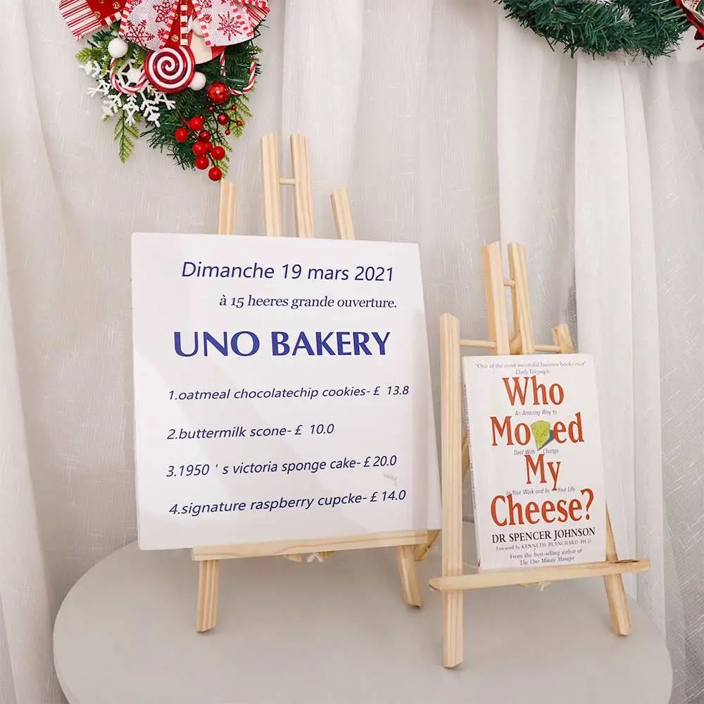 

Students Classroom Tabletop Wooden Artist Art Craft Holder Shelf Display Stand Painting Easel