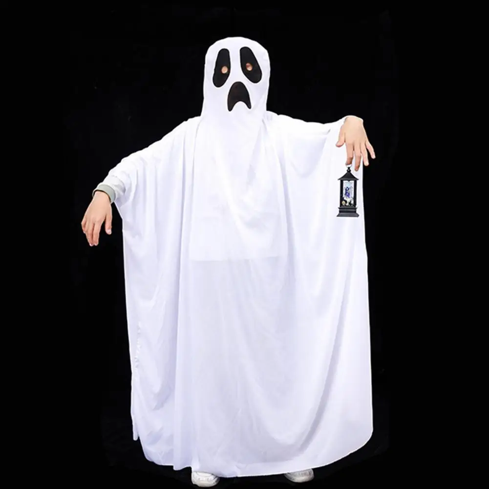 Halloween Kledingstuk Spookachtige Halloween Cape Voor Kinderen Volwassenen Spookhuis Cosplay Kostuum Met Capuchon Voor Gemaskerd Feest