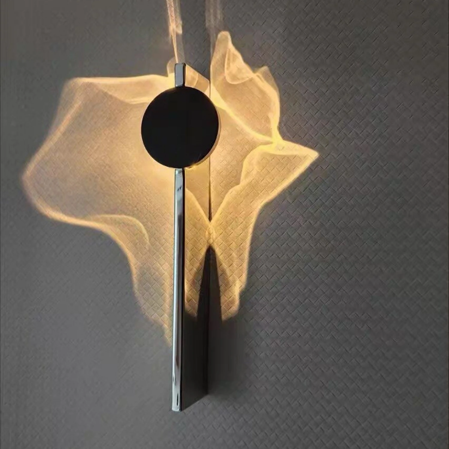 Modern Steel Rotatable Luxery Iron LED Wall Lamp Warm Light Sconce Wall Figure for Living Rooms Kitchens Bedrooms Dining Roo