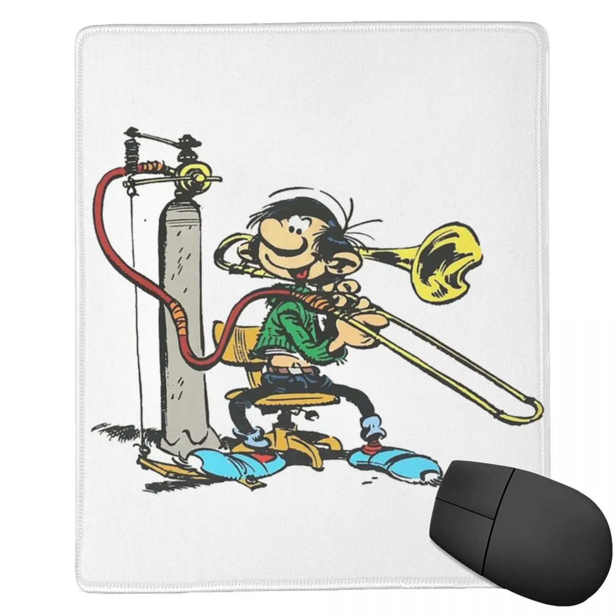 Gaston Lagaffe Big Ben Head Mouse Pad Computer Keyboard Mouse Mat Gamer PC Laptop Desk Mat Office Accessories