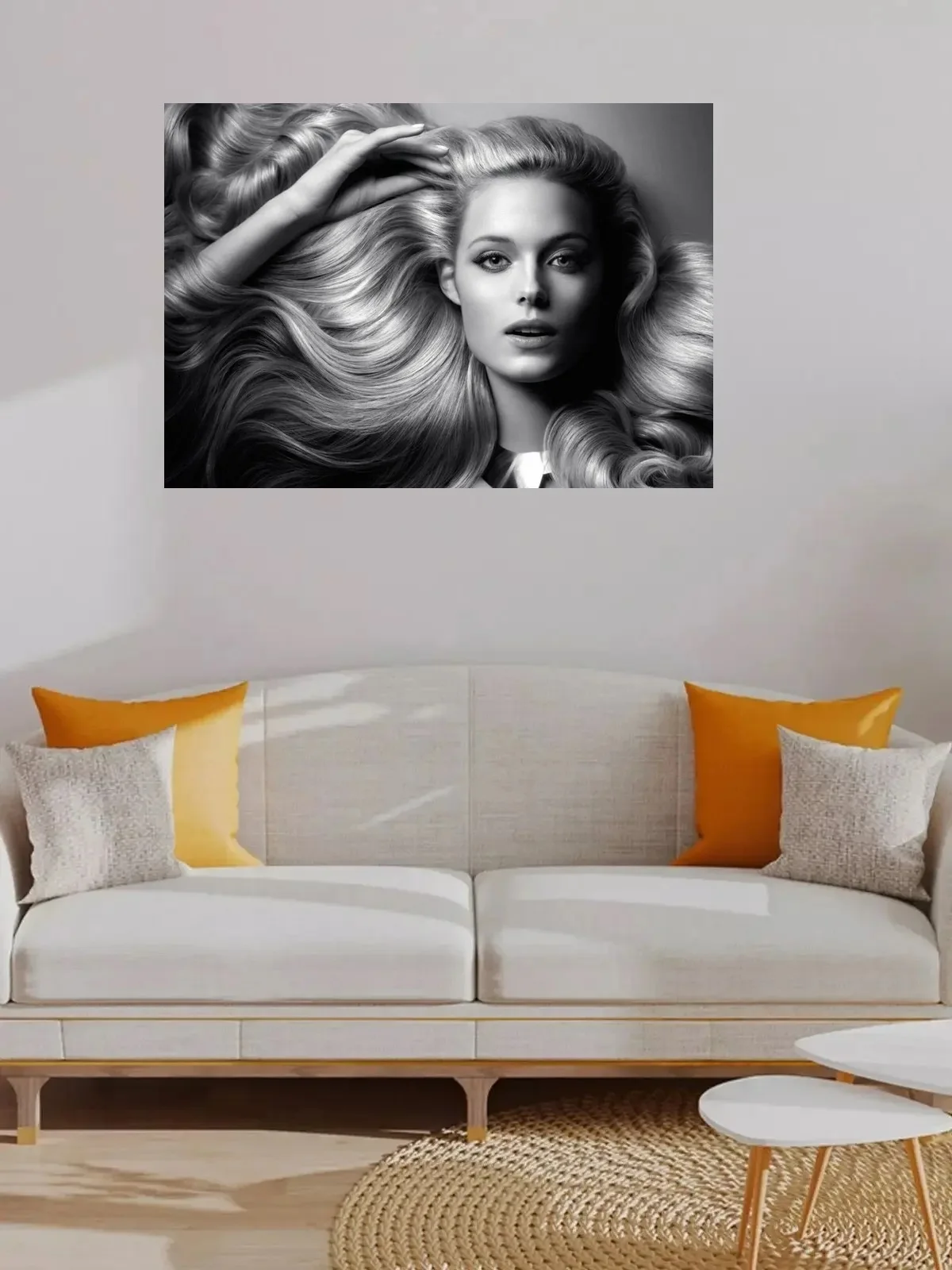 

24style Hairdresser Womens Hairdressing Salon, Print Art Canvas Poster, For Living Room Decoration, Home Wall Decor Picture