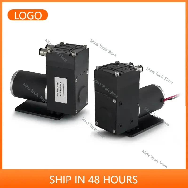12V 24V DC Quiet High Pressure Micro Automotive Diaphragm Vacuum Pump with 14L/min Flow Portable & Electronic Mini Air